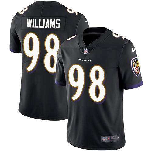 2019 Men Baltimore Ravens #98 Brandon Williams black Nike Vapor Untouchable Limited NFL Jersey